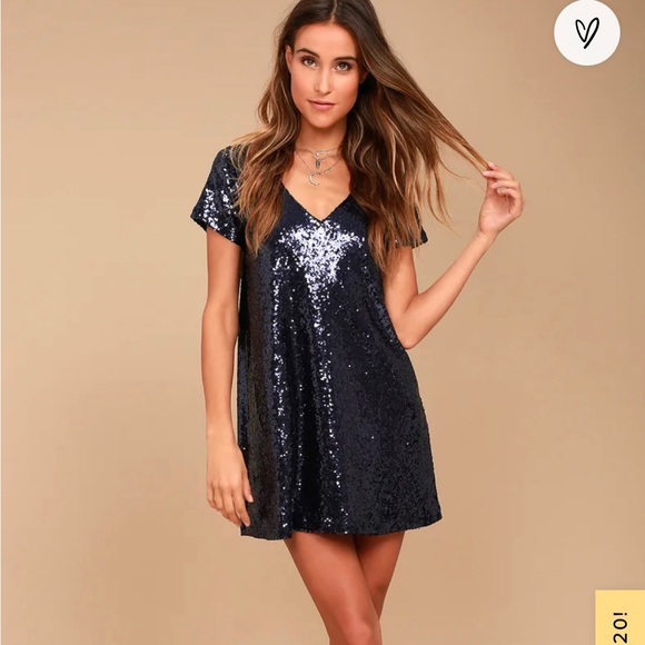 Lulus Dresses & Skirts - Lulu’s Light Up The Night Navy Blue Dress Perfect for Eras Tour